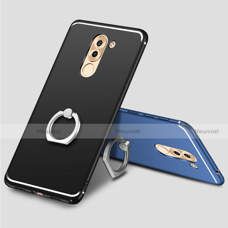 Ultra-thin Silicone Gel Soft Case Cover with Finger Ring Stand for Huawei Honor 6X