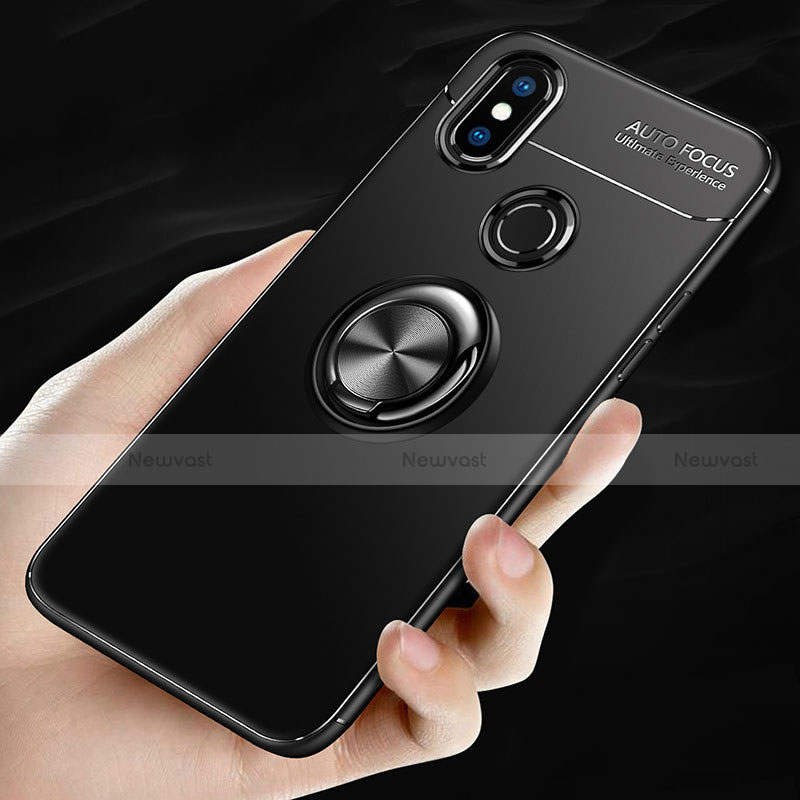 Ultra-thin Silicone Gel Soft Case Cover with Finger Ring Stand for Xiaomi Mi 6X