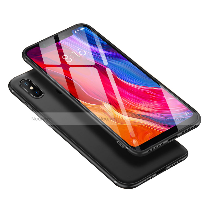 Ultra-thin Silicone Gel Soft Case Cover with Finger Ring Stand for Xiaomi Mi 8 SE