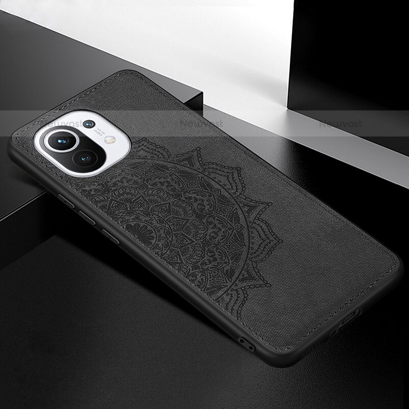 Ultra-thin Silicone Gel Soft Case Cover with Magnetic A08 for Xiaomi Mi 11 Lite 4G