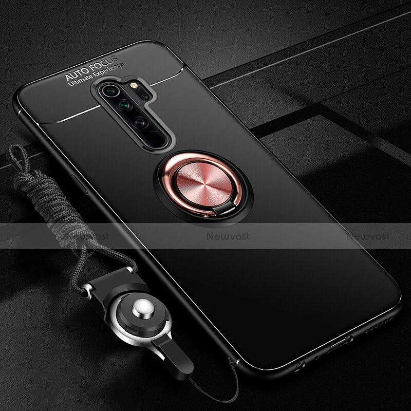 Ultra-thin Silicone Gel Soft Case Cover with Magnetic Finger Ring Stand A01 for Oppo A11X