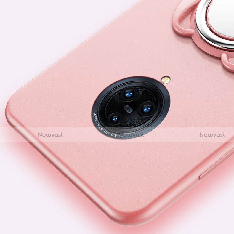 Ultra-thin Silicone Gel Soft Case Cover with Magnetic Finger Ring Stand A03 for Vivo Nex 3