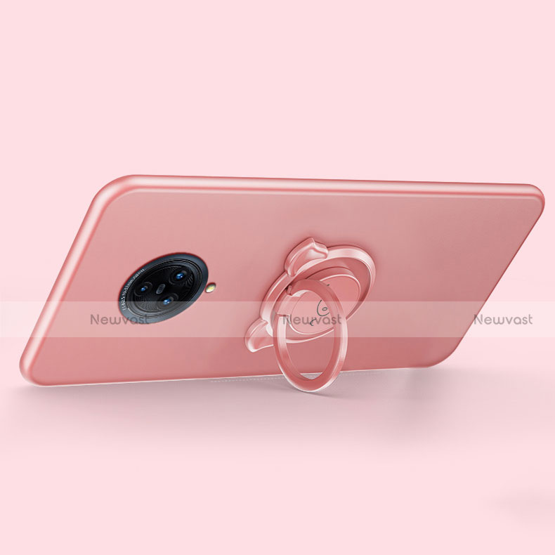 Ultra-thin Silicone Gel Soft Case Cover with Magnetic Finger Ring Stand A05 for Vivo Nex 3S