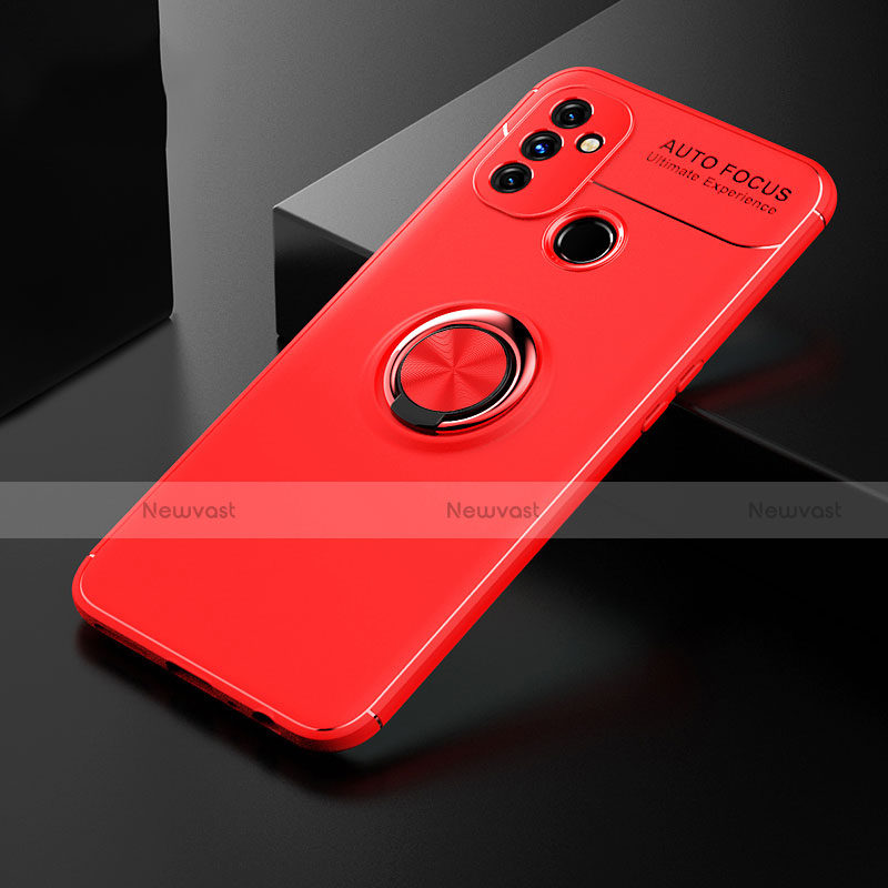 Ultra-thin Silicone Gel Soft Case Cover with Magnetic Finger Ring Stand for OnePlus Nord N100