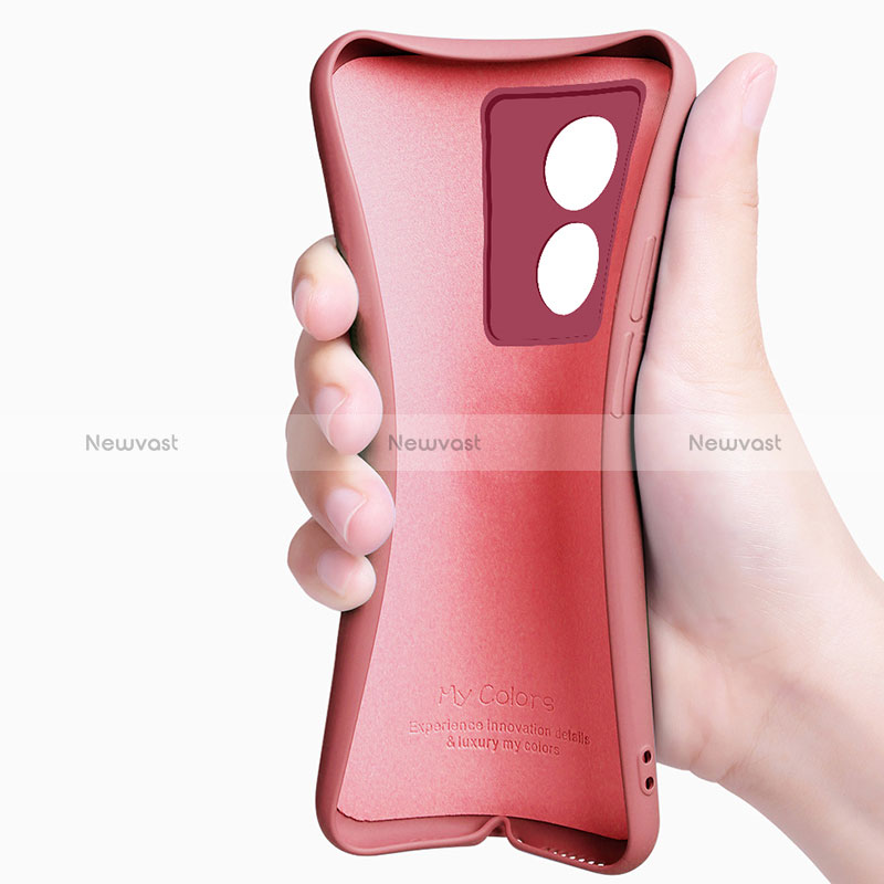 Ultra-thin Silicone Gel Soft Case Cover with Magnetic Finger Ring Stand for Oppo A1x 5G