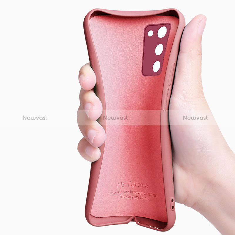 Ultra-thin Silicone Gel Soft Case Cover with Magnetic Finger Ring Stand for Oppo A53s 5G