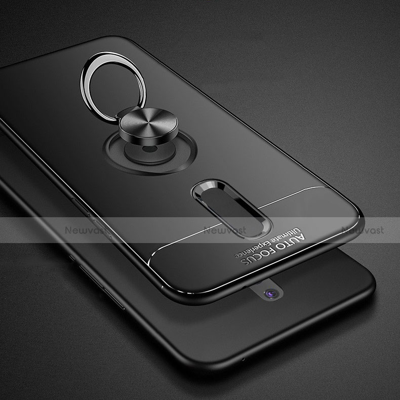 Ultra-thin Silicone Gel Soft Case Cover with Magnetic Finger Ring Stand for Oppo K3