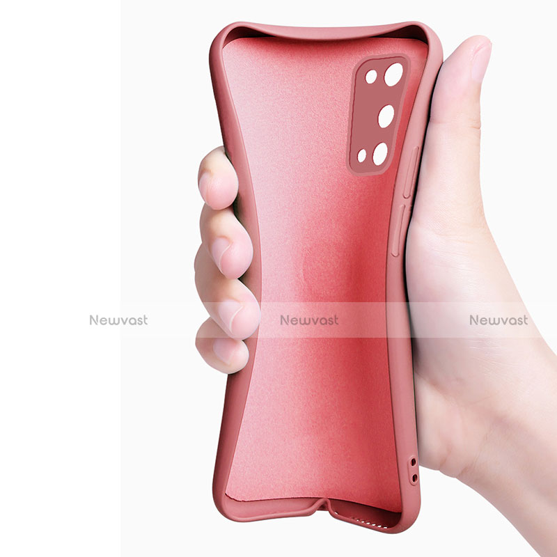 Ultra-thin Silicone Gel Soft Case Cover with Magnetic Finger Ring Stand for Realme V15 5G