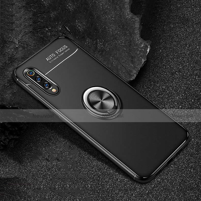 Ultra-thin Silicone Gel Soft Case Cover with Magnetic Finger Ring Stand for Xiaomi Mi 9 Pro 5G