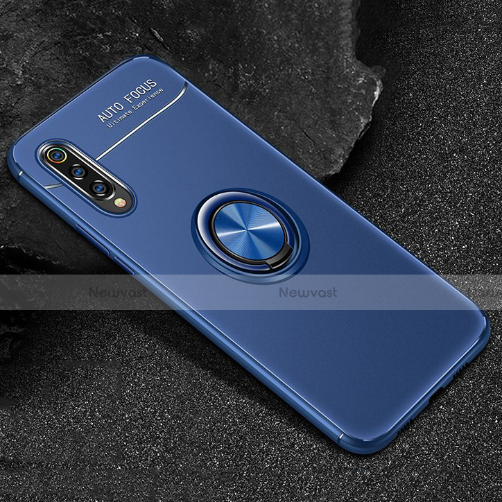 Ultra-thin Silicone Gel Soft Case Cover with Magnetic Finger Ring Stand for Xiaomi Mi 9 Pro