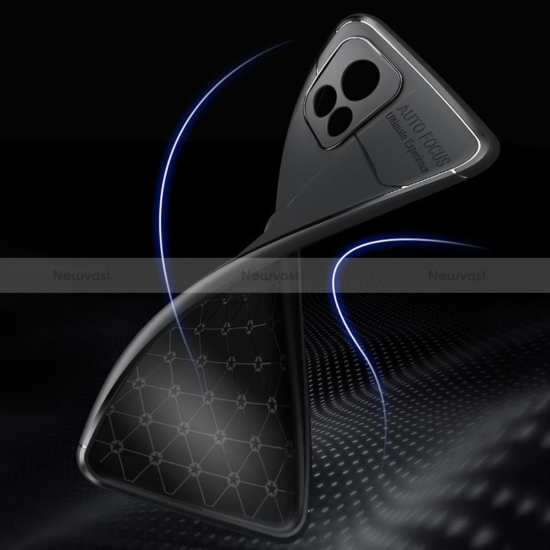 Ultra-thin Silicone Gel Soft Case Cover with Magnetic Finger Ring Stand SD1 for Vivo iQOO U3 5G