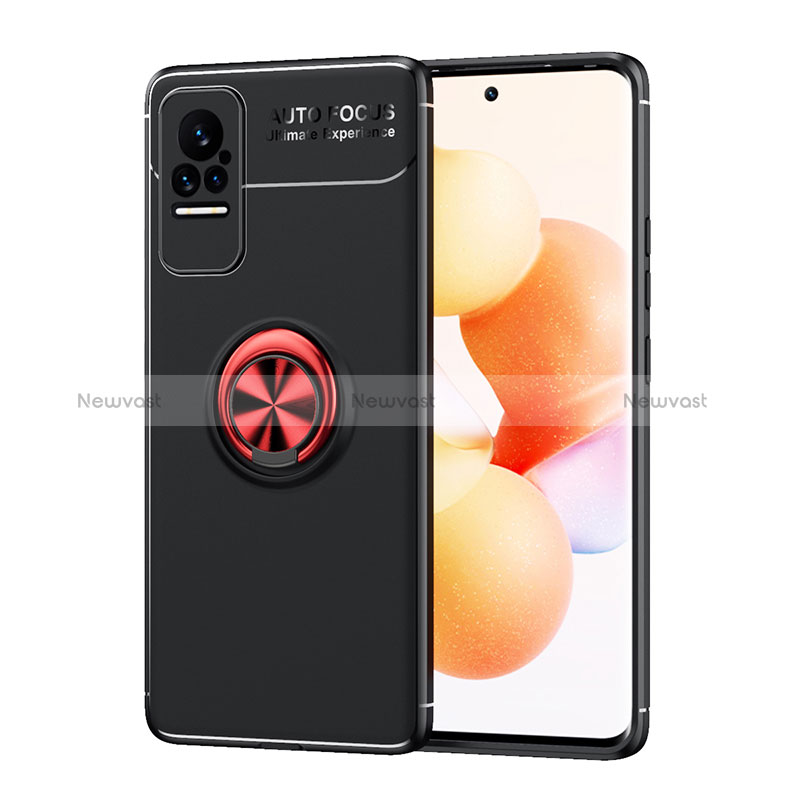 Ultra-thin Silicone Gel Soft Case Cover with Magnetic Finger Ring Stand SD1 for Xiaomi Civi 1S 5G