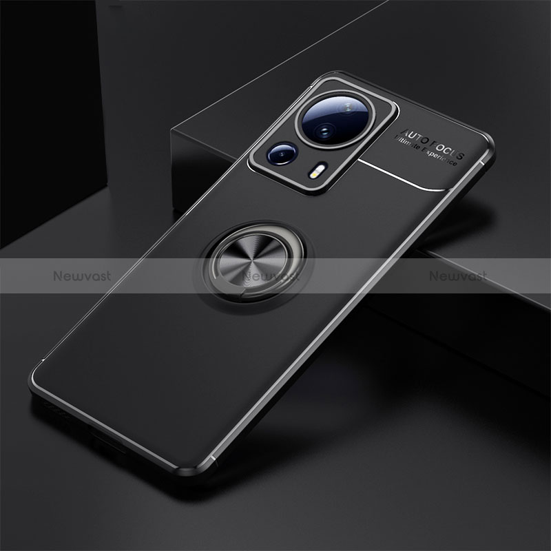 Ultra-thin Silicone Gel Soft Case Cover with Magnetic Finger Ring Stand SD1 for Xiaomi Civi 2 5G