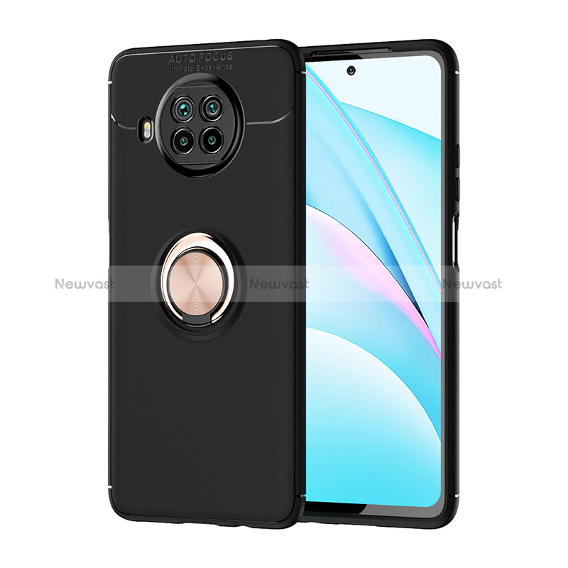 Ultra-thin Silicone Gel Soft Case Cover with Magnetic Finger Ring Stand SD1 for Xiaomi Mi 10i 5G