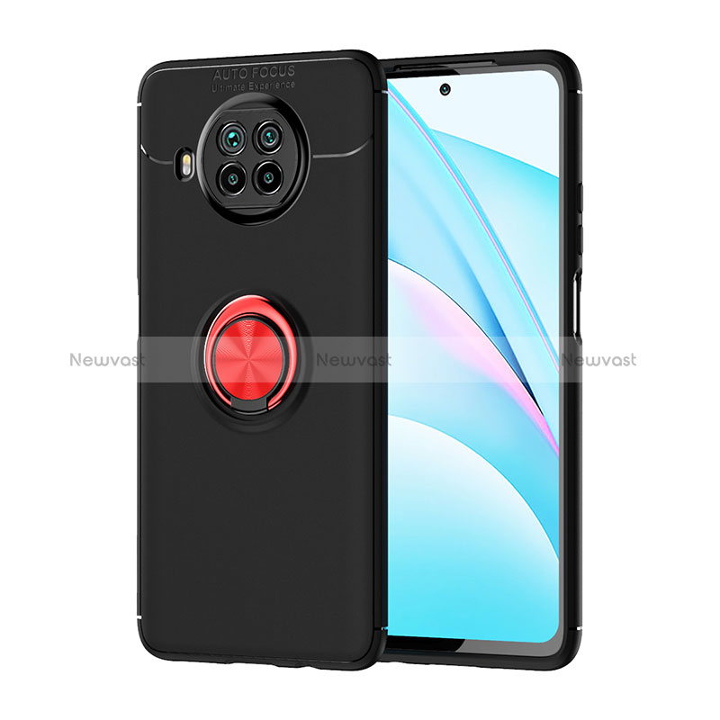 Ultra-thin Silicone Gel Soft Case Cover with Magnetic Finger Ring Stand SD1 for Xiaomi Mi 10i 5G