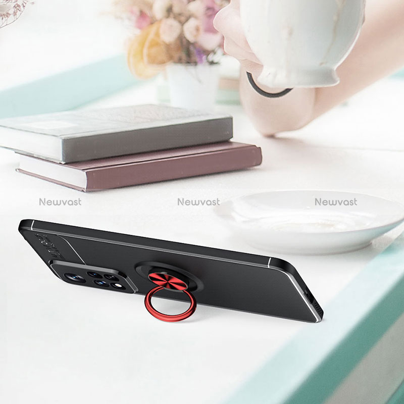 Ultra-thin Silicone Gel Soft Case Cover with Magnetic Finger Ring Stand SD1 for Xiaomi Mi 11i 5G (2022)