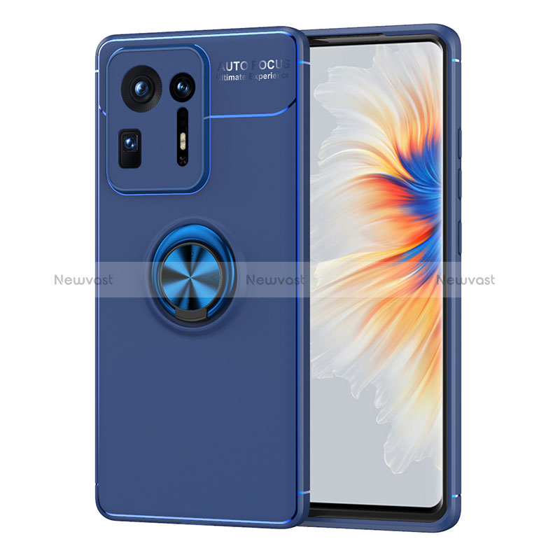 Ultra-thin Silicone Gel Soft Case Cover with Magnetic Finger Ring Stand SD1 for Xiaomi Mi Mix 4 5G