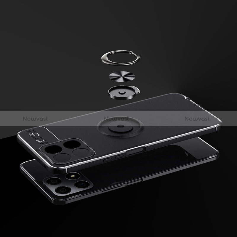 Ultra-thin Silicone Gel Soft Case Cover with Magnetic Finger Ring Stand SD2 for Huawei Honor X30i