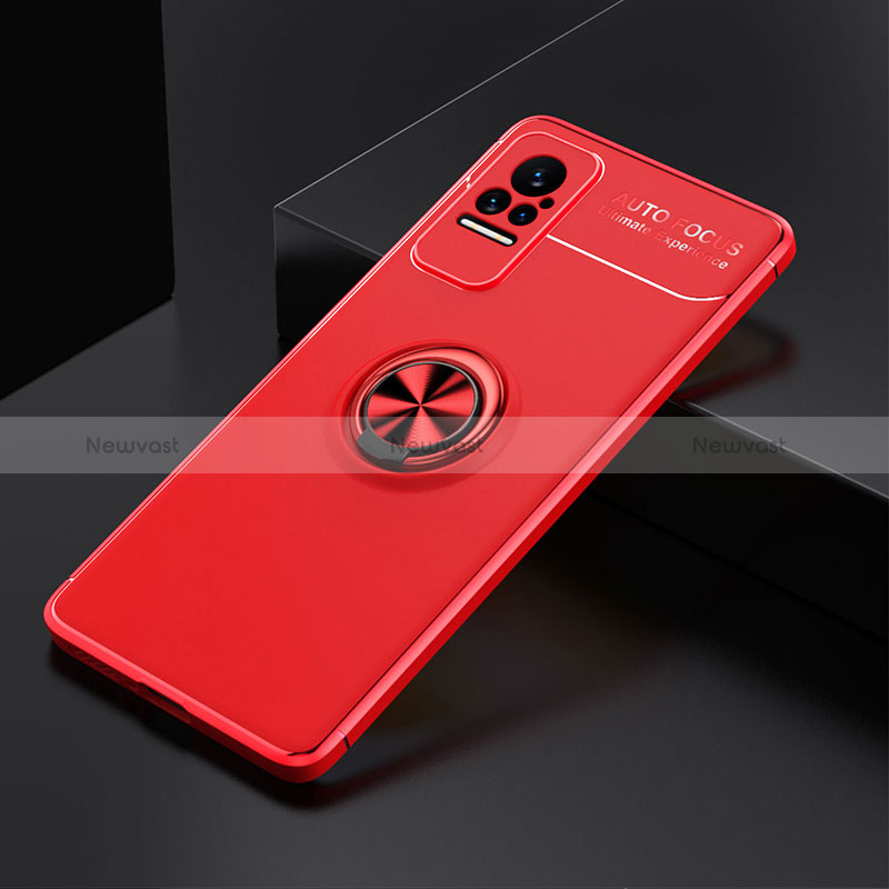 Ultra-thin Silicone Gel Soft Case Cover with Magnetic Finger Ring Stand SD2 for Xiaomi Civi 1S 5G