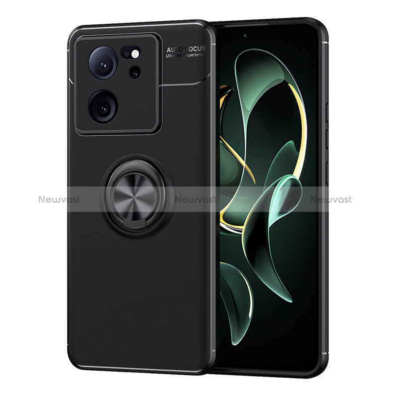 Ultra-thin Silicone Gel Soft Case Cover with Magnetic Finger Ring Stand SD2 for Xiaomi Redmi K60 Ultra 5G