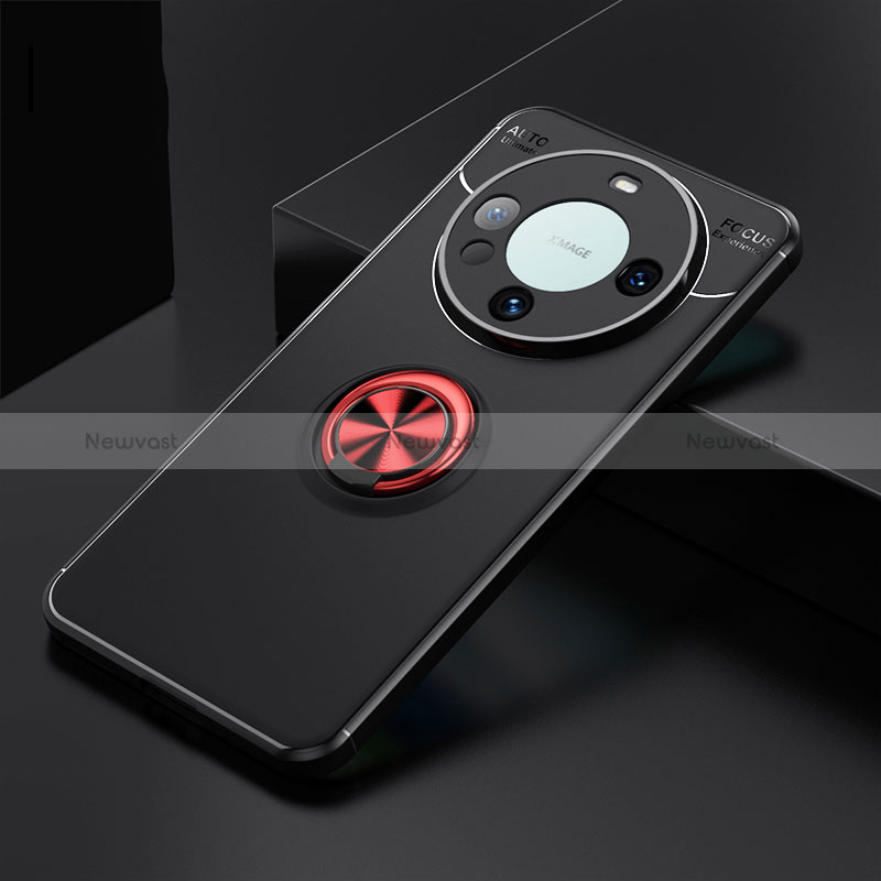 Ultra-thin Silicone Gel Soft Case Cover with Magnetic Finger Ring Stand SD3 for Huawei Mate 60