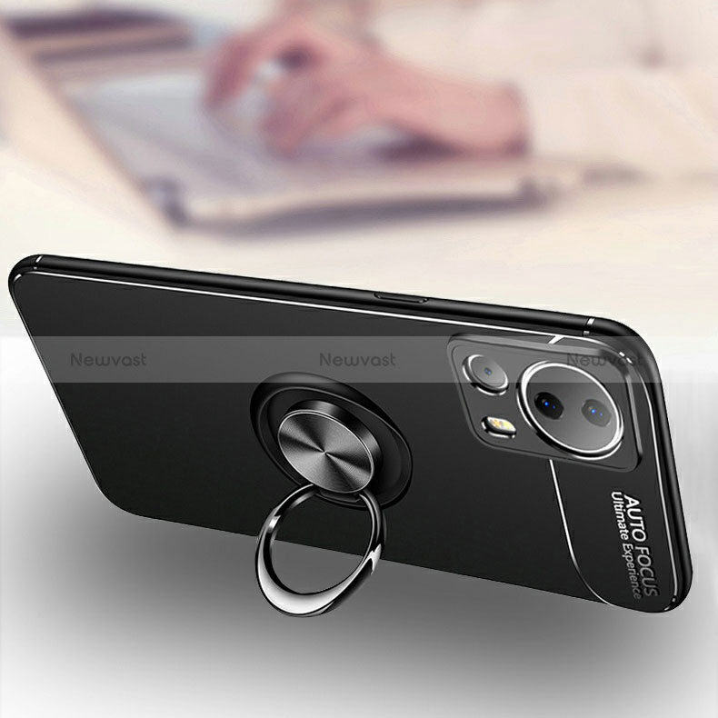 Ultra-thin Silicone Gel Soft Case Cover with Magnetic Finger Ring Stand SD3 for Xiaomi Civi 2 5G