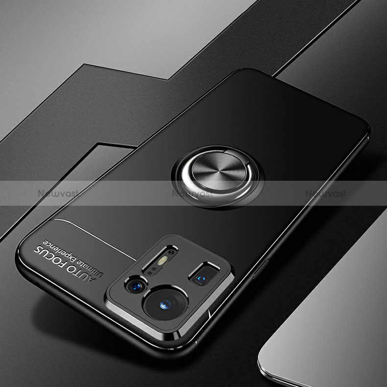 Ultra-thin Silicone Gel Soft Case Cover with Magnetic Finger Ring Stand SD3 for Xiaomi Mi Mix 4 5G