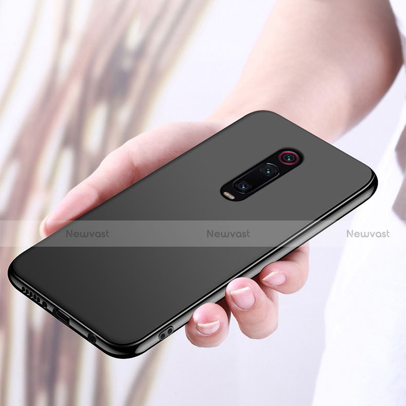 Ultra-thin Silicone Gel Soft Case Cover with Magnetic Finger Ring Stand T03 for Xiaomi Mi 9T