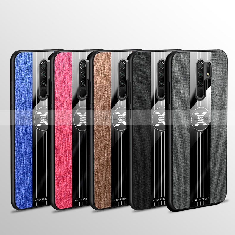 Ultra-thin Silicone Gel Soft Case Cover with Magnetic Finger Ring Stand X01L for Xiaomi Poco M2