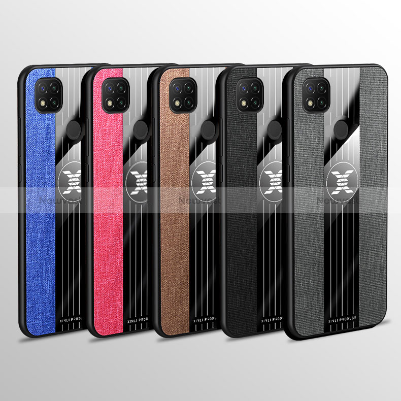 Ultra-thin Silicone Gel Soft Case Cover with Magnetic Finger Ring Stand X01L for Xiaomi Redmi 10A 4G