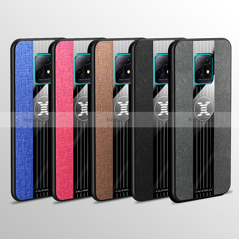 Ultra-thin Silicone Gel Soft Case Cover with Magnetic Finger Ring Stand X01L for Xiaomi Redmi 10X Pro 5G