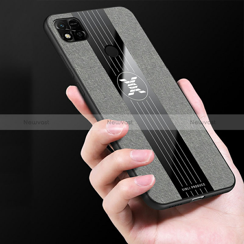 Ultra-thin Silicone Gel Soft Case Cover with Magnetic Finger Ring Stand X03L for Xiaomi POCO C3