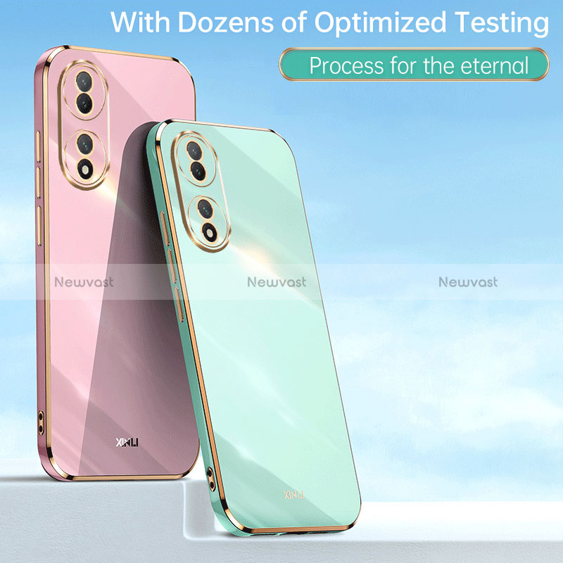 Ultra-thin Silicone Gel Soft Case Cover with Magnetic Finger Ring Stand XL1 for Vivo Y100A 5G