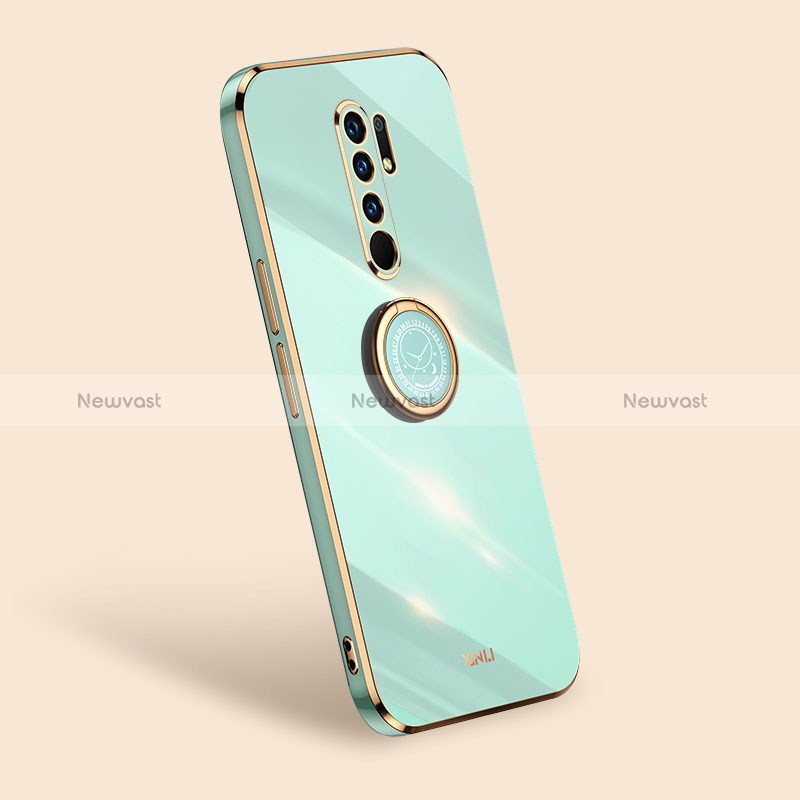 Ultra-thin Silicone Gel Soft Case Cover with Magnetic Finger Ring Stand XL1 for Xiaomi Poco M2