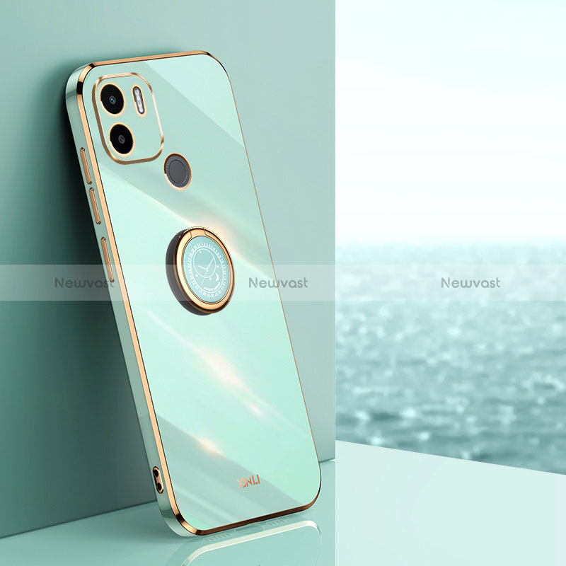Ultra-thin Silicone Gel Soft Case Cover with Magnetic Finger Ring Stand XL1 for Xiaomi Redmi A1 Plus
