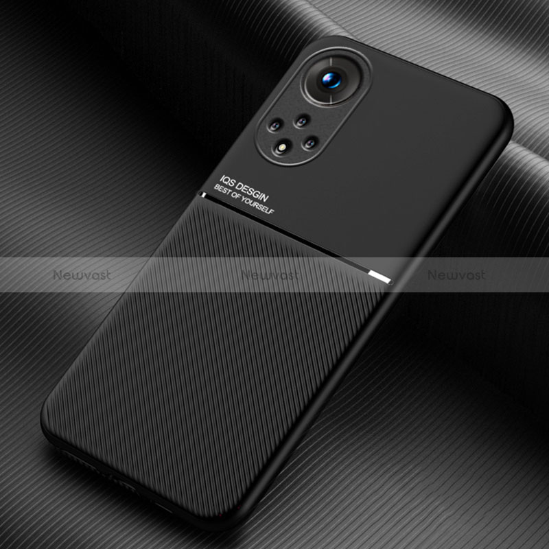 Ultra-thin Silicone Gel Soft Case Cover with Magnetic for Huawei Honor 50 Pro 5G Black