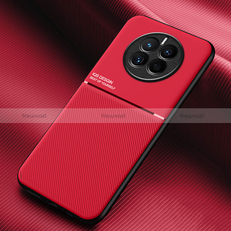 Ultra-thin Silicone Gel Soft Case Cover with Magnetic for Huawei Mate 50E Red