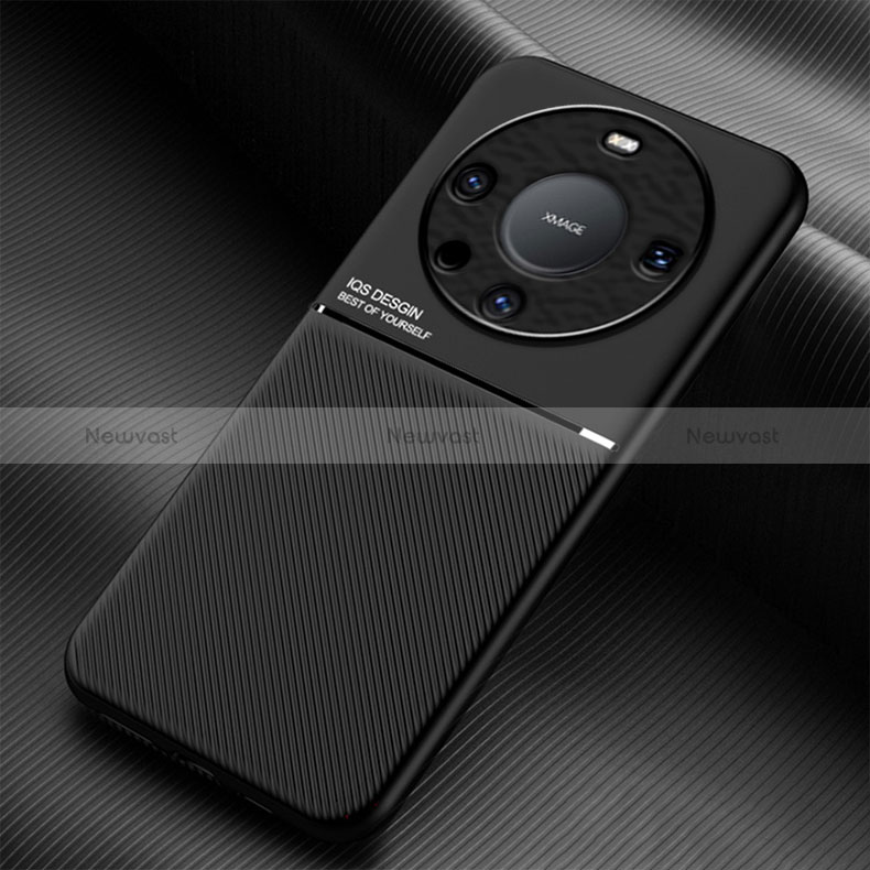 Ultra-thin Silicone Gel Soft Case Cover with Magnetic for Huawei Mate 60 Black