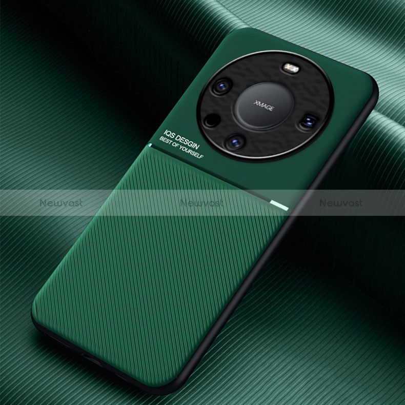 Ultra-thin Silicone Gel Soft Case Cover with Magnetic for Huawei Mate 60 Green