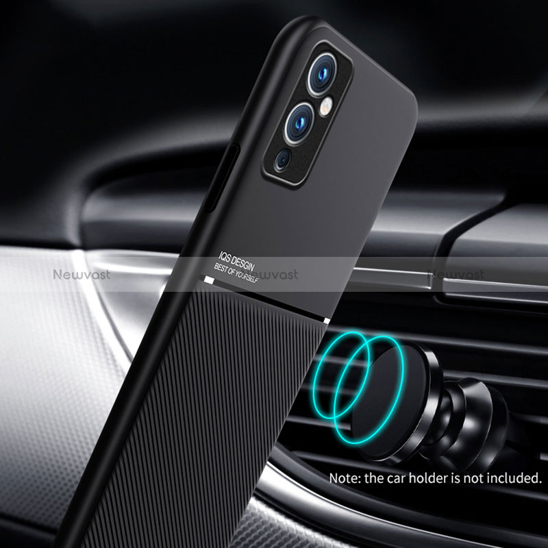 Ultra-thin Silicone Gel Soft Case Cover with Magnetic for OnePlus 9 5G