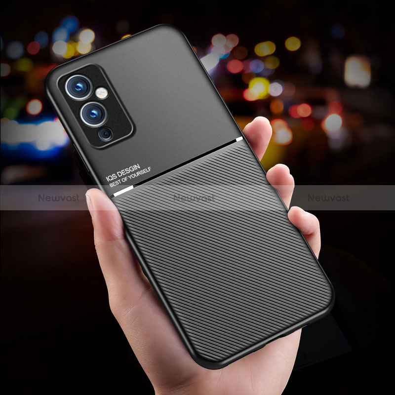 Ultra-thin Silicone Gel Soft Case Cover with Magnetic for OnePlus 9 5G