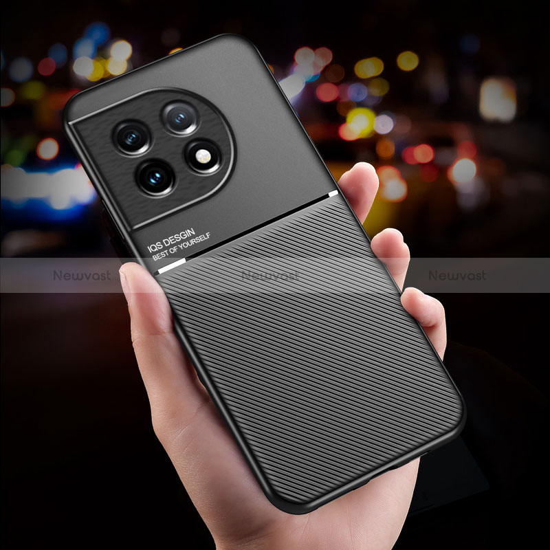 Ultra-thin Silicone Gel Soft Case Cover with Magnetic for OnePlus Ace 2 5G