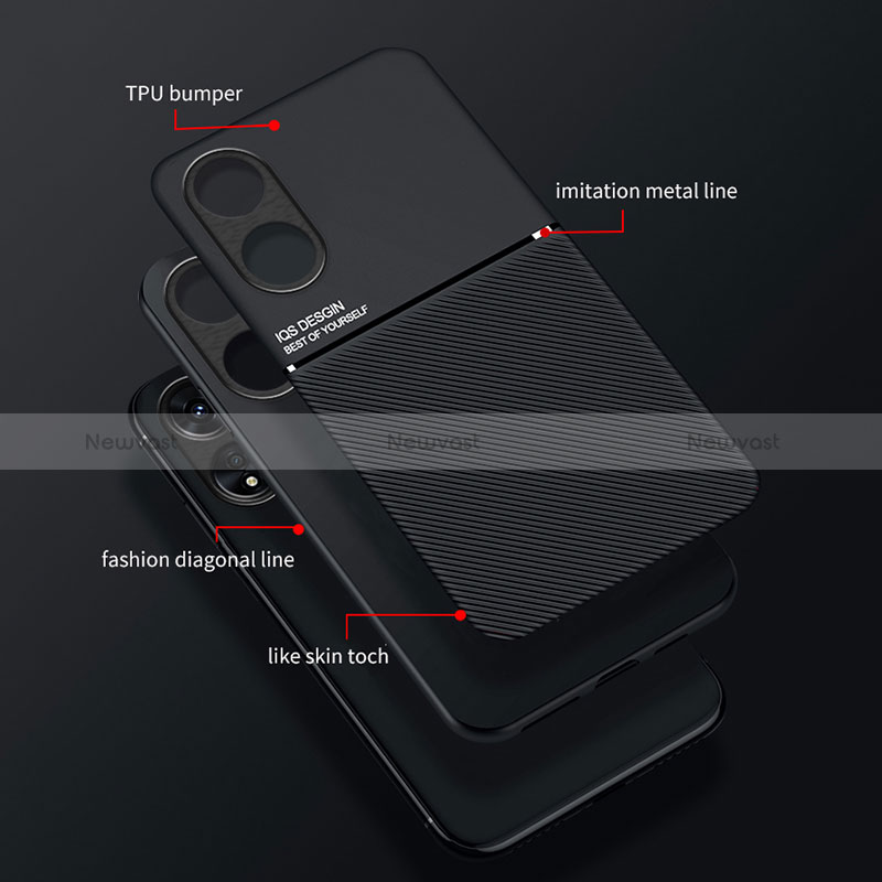 Ultra-thin Silicone Gel Soft Case Cover with Magnetic for Oppo A17