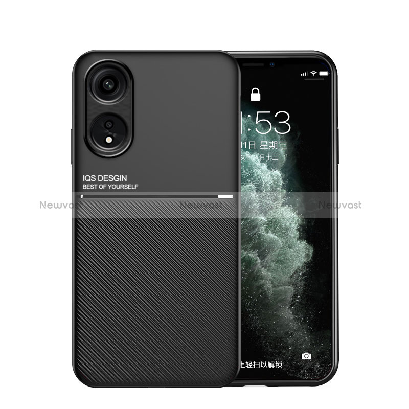 Ultra-thin Silicone Gel Soft Case Cover with Magnetic for Oppo Reno8 T 4G
