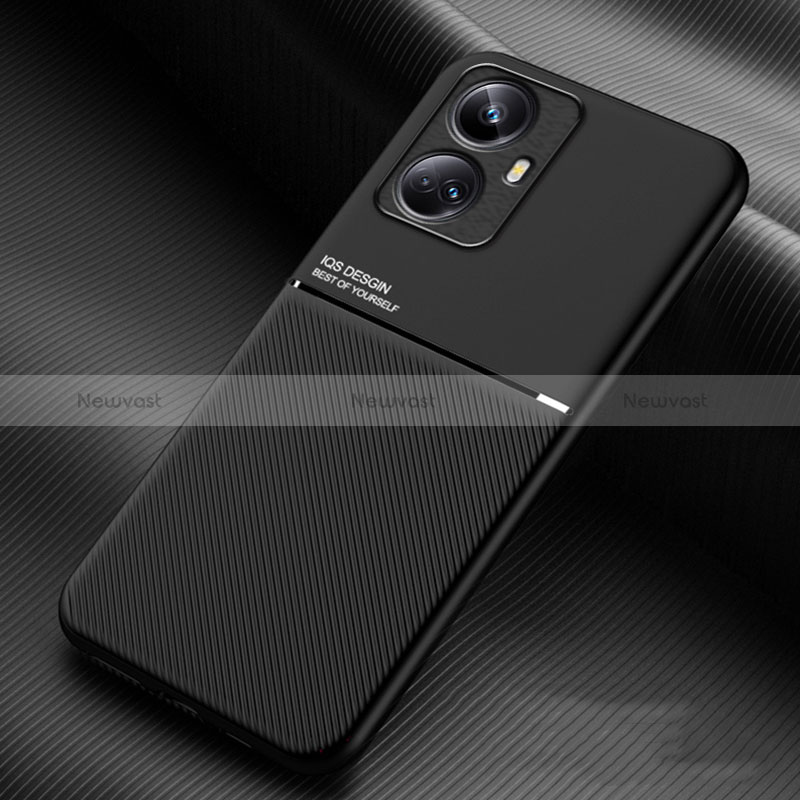 Ultra-thin Silicone Gel Soft Case Cover with Magnetic for Realme 10 Pro+ Plus 5G Black