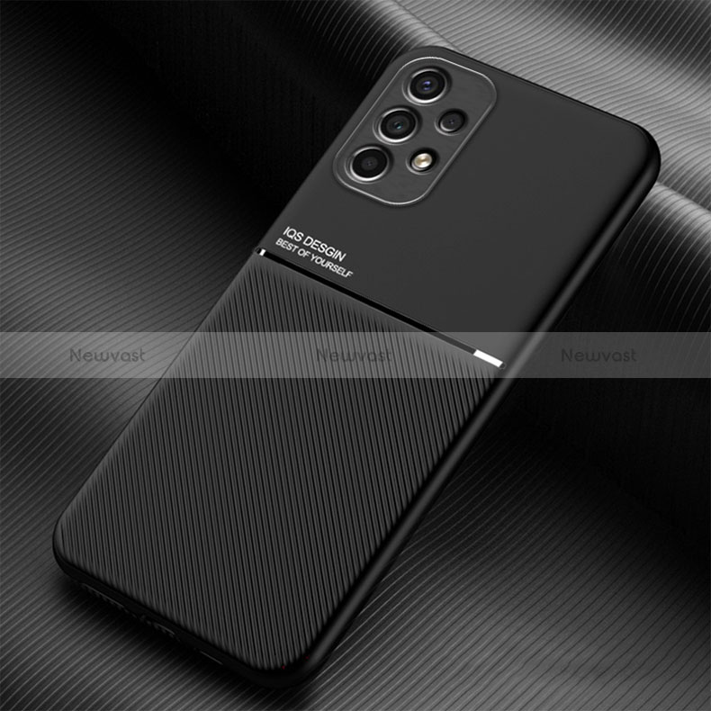 Ultra-thin Silicone Gel Soft Case Cover with Magnetic for Samsung Galaxy A13 4G Black