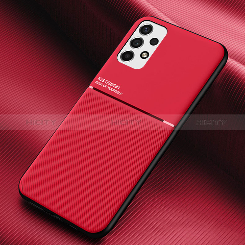 Ultra-thin Silicone Gel Soft Case Cover with Magnetic for Samsung Galaxy A53 5G Red