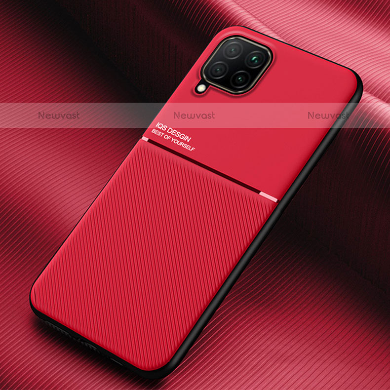 Ultra-thin Silicone Gel Soft Case Cover with Magnetic for Samsung Galaxy M62 4G Red