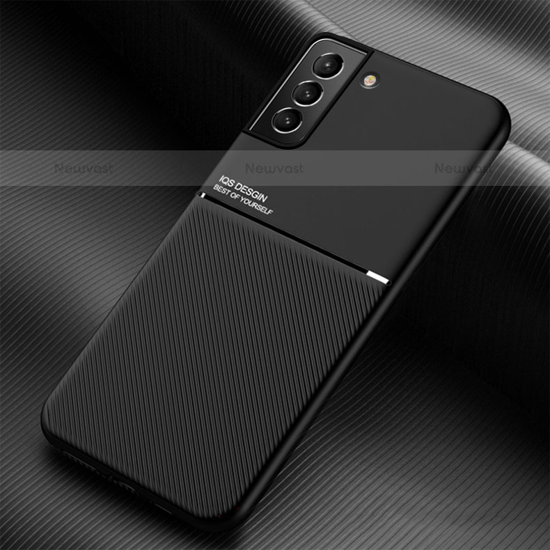 Ultra-thin Silicone Gel Soft Case Cover with Magnetic for Samsung Galaxy S22 5G Black