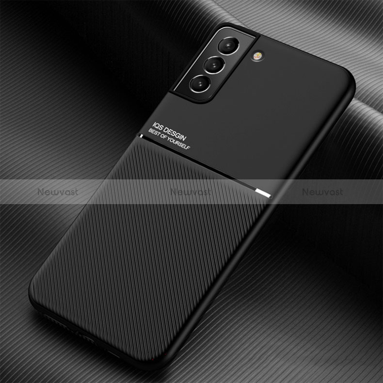 Ultra-thin Silicone Gel Soft Case Cover with Magnetic for Samsung Galaxy S24 Plus 5G Black